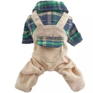 Green Gridoverall for dogs